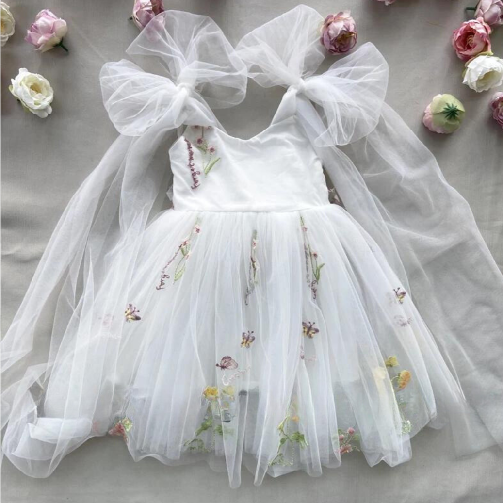Secret Garden Snow Tulle Dress - mamasame
