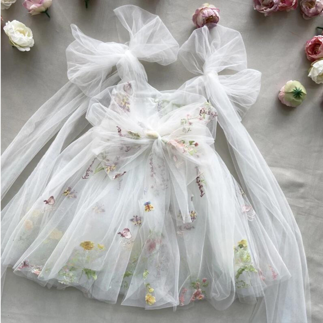 Secret Garden Snow Tulle Dress - mamasame