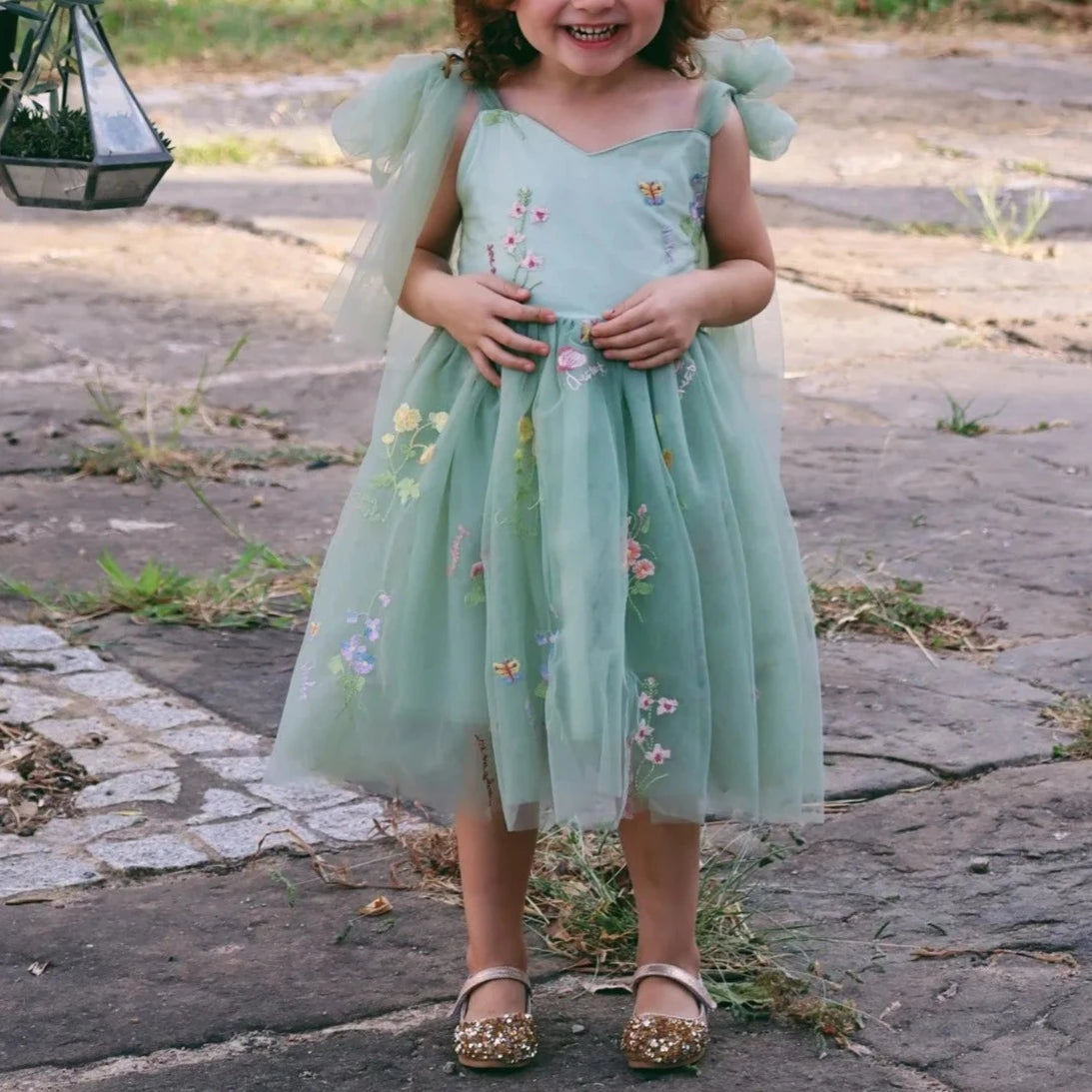 Secret Garden Mint Green Tulle Dress - mamasame