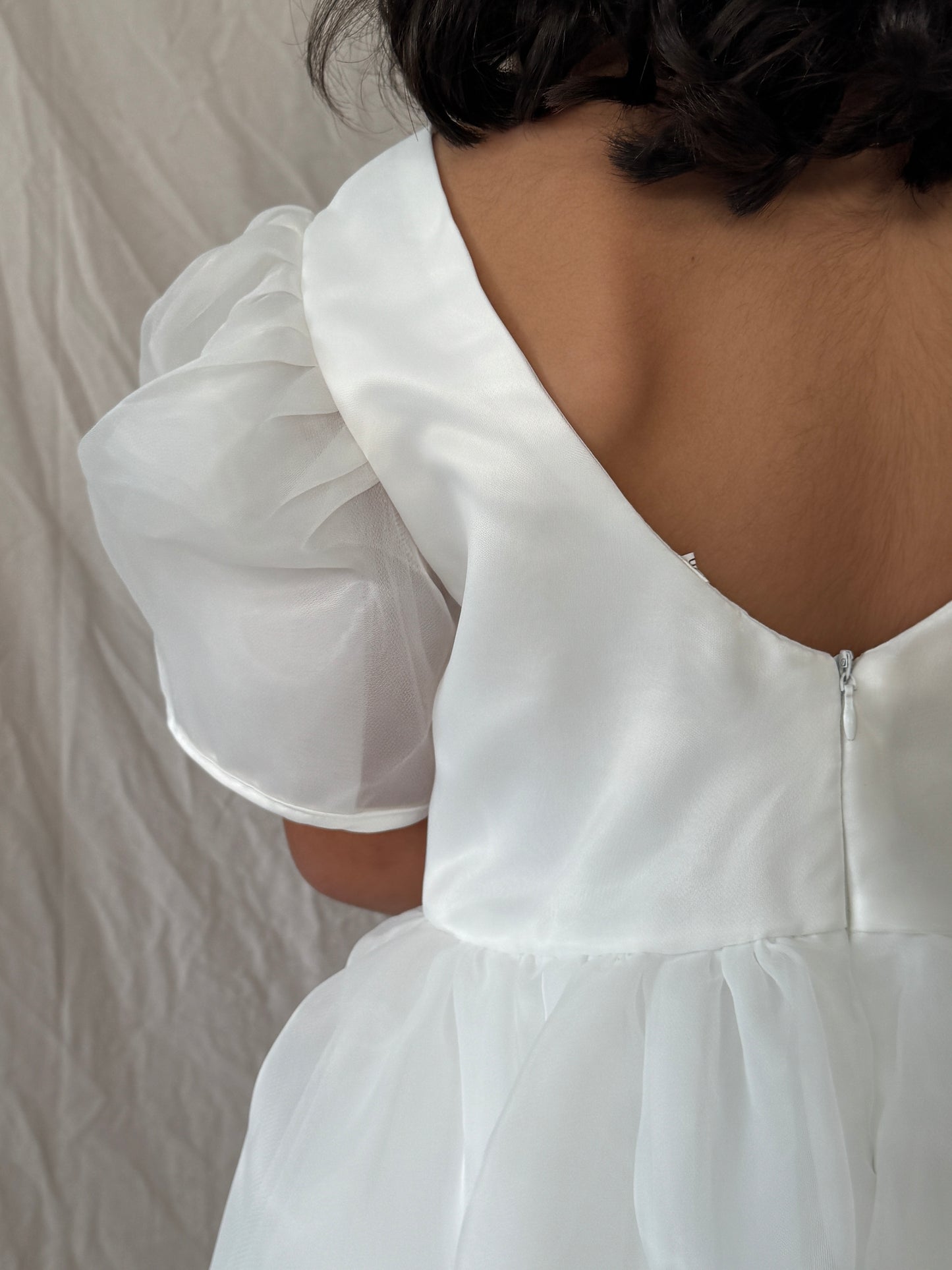 Tutu Tulle Dress- White