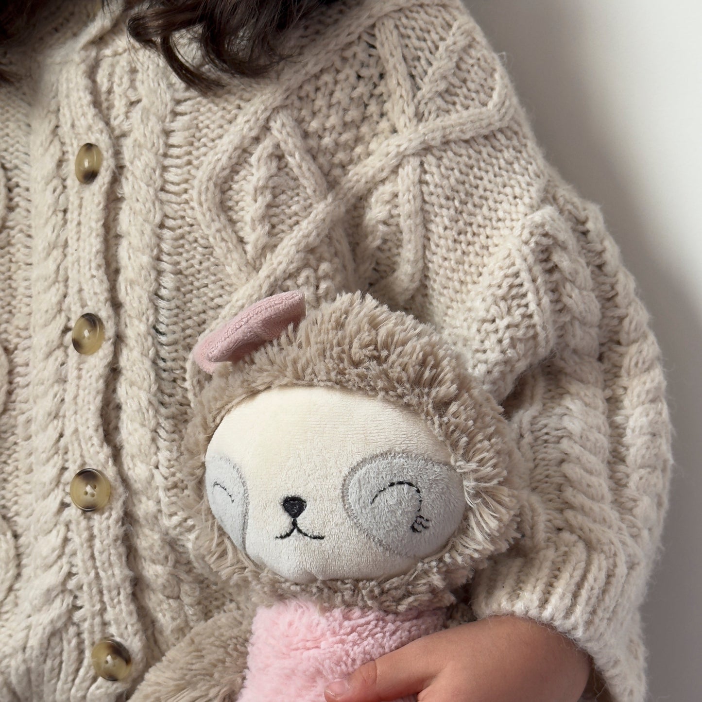 Cream Wool Knitted Jacket