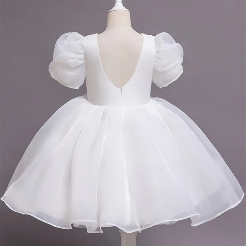 Tutu Tulle Dress- White - mamasame