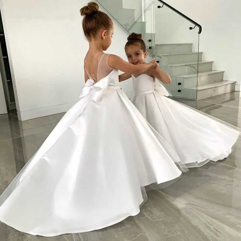 A- Line Flower Girl Dress - mamasame