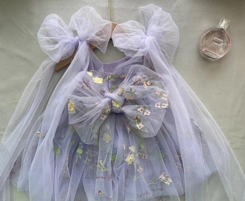 Secret Garden Lavender Tulle Dress - mamasame