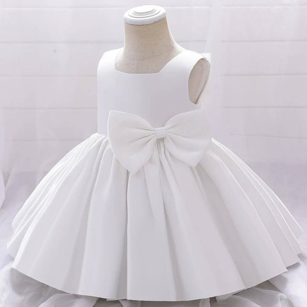 Knee Length Flower Girl Dress - mamasame