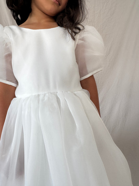 Tutu Tulle Dress- White