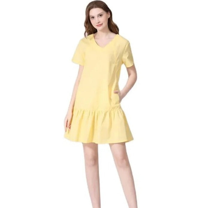 Summer Nursing Dress - Yellow