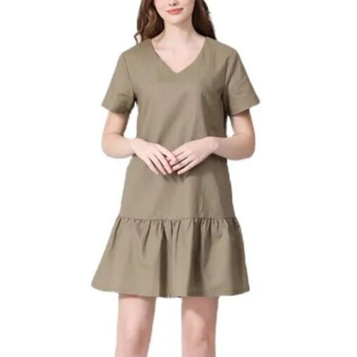 Summer Nursing Dress - Olive