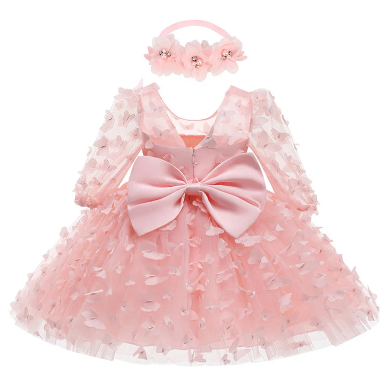 Butterfly Princess Dress- Pink