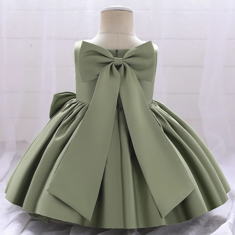 Olive Girl Party Dress