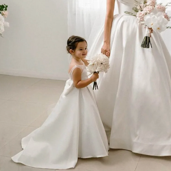 A- Line Flower Girl Dress