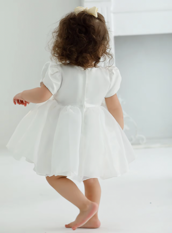 Charming Satin Princess Dress for Baby Girls