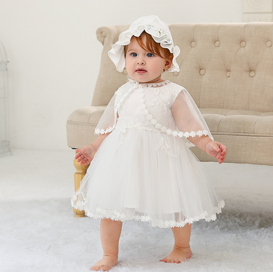 Elegant Baptism Tulle Dress - mamasame