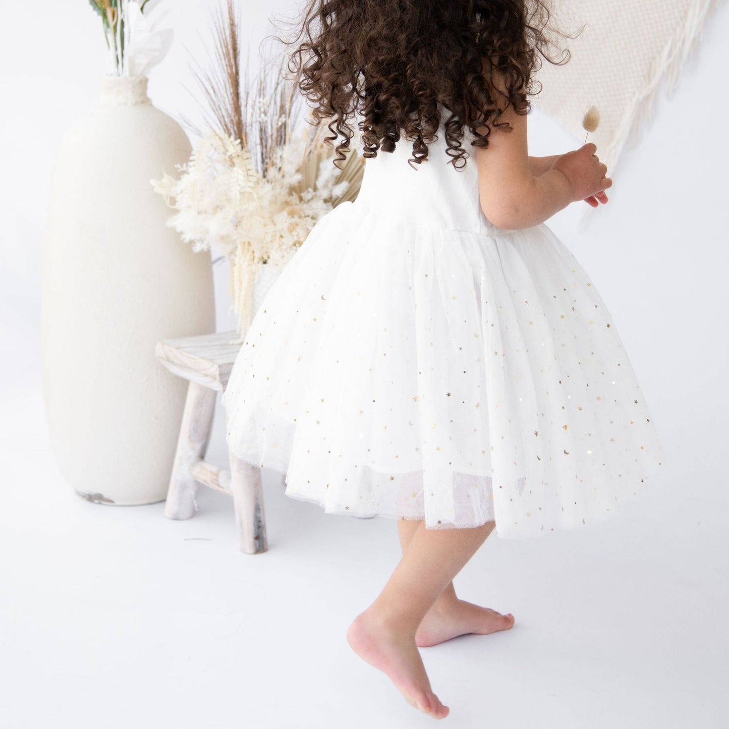 Tinker Bell Dress Lace Skirt- White